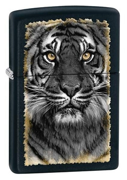 Zapalniczka Zippo 28314, Black Tiger, Black Matte,