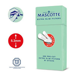 Filtry Papierosowe Mascotte Tips Extra Slim 5,3mm Pre-Cut.