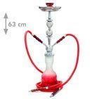 Shisha Oasis Samira (wys.63, 2węże, czerwona) 24611