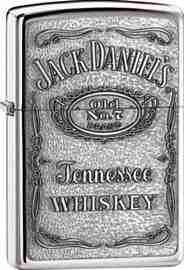 Zapalniczka Benzynowa Zippo 22743 Jack Daniel's Label-Pewter Emblem, High Polish Chrome