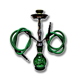 Shisha, fajka wodna 2 węże, Zielona Junior 06304