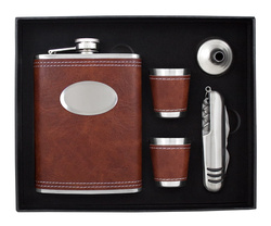 ZESTAW PIERSIÓWKA SKÓRKA SCYZORYK 2 KIELISZKI LEJEK KW8S29