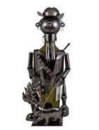 STOJAK METALOWY NA BUTELKĘ 0,75 L."MYŚLIWY" W19