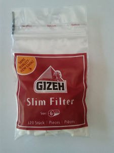 Filtry Papierosowe Gizeh Tips Slim 6mm