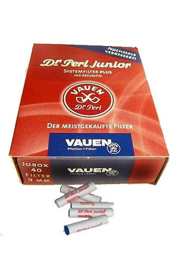 Filtry do fajek 9mm Vauen 40szt.
