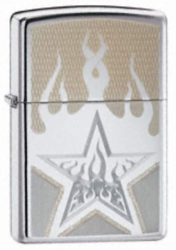 Zapalniczka Zippo 21191 Fire Star, High Polish Chrome