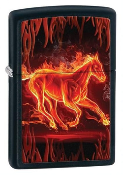 Zapalniczka Zippo 28304, Fire Horse, Black Matte,