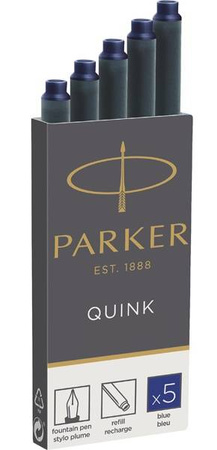 Naboje Parker standard - długie Niebieskie 5szt 1950384