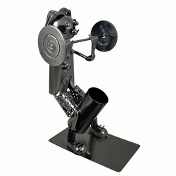 Stojak na butelkę metalowy 0,75 l "STRONG MAN" W179