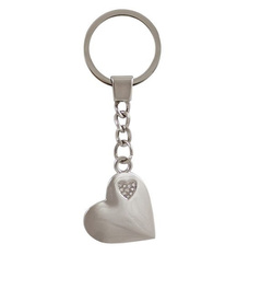 BRELOK SERDUSZKO Z CYRKONIAMI W PUDEŁKU BR291