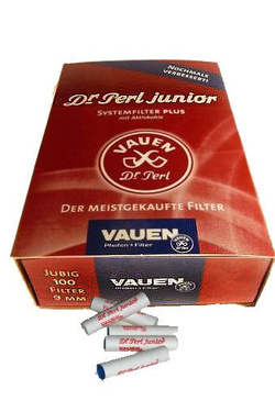 Filtry do fajek 9mm Vauen 100szt.